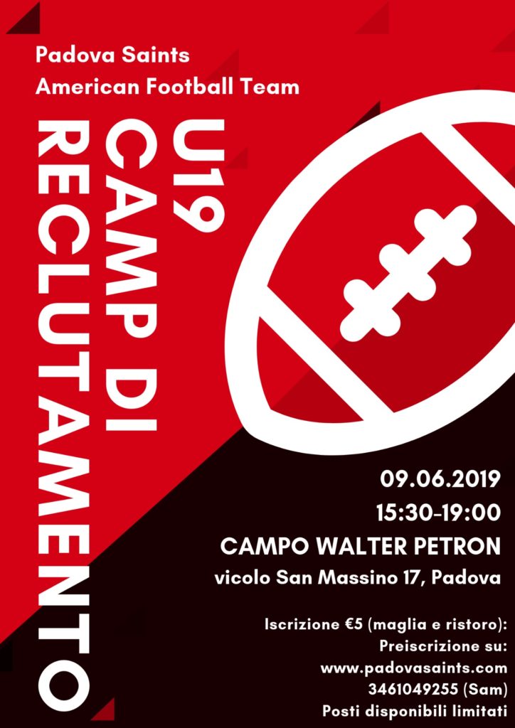 Camp Padova Saints 9 Giugno